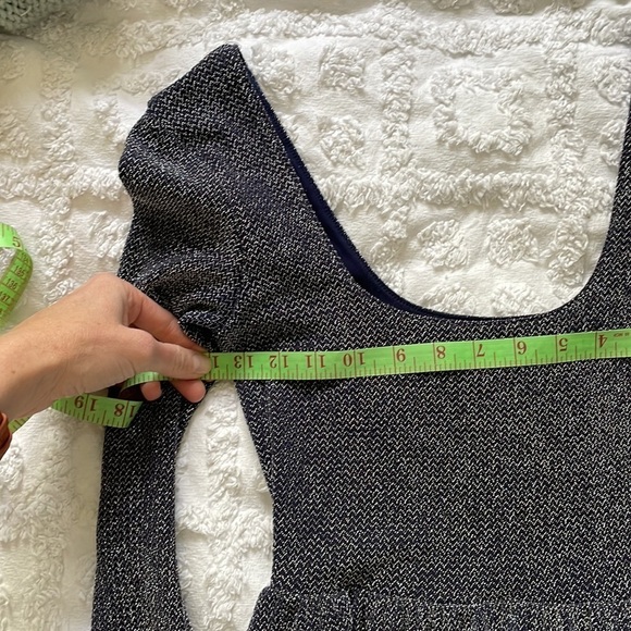 Free People Double Scoop Neck Metallic Skater Dress - Picture 13 of 15